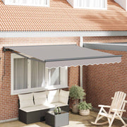 Okvir tende Svijetlo siva 350 x 250 cm Poliester s PU premazom