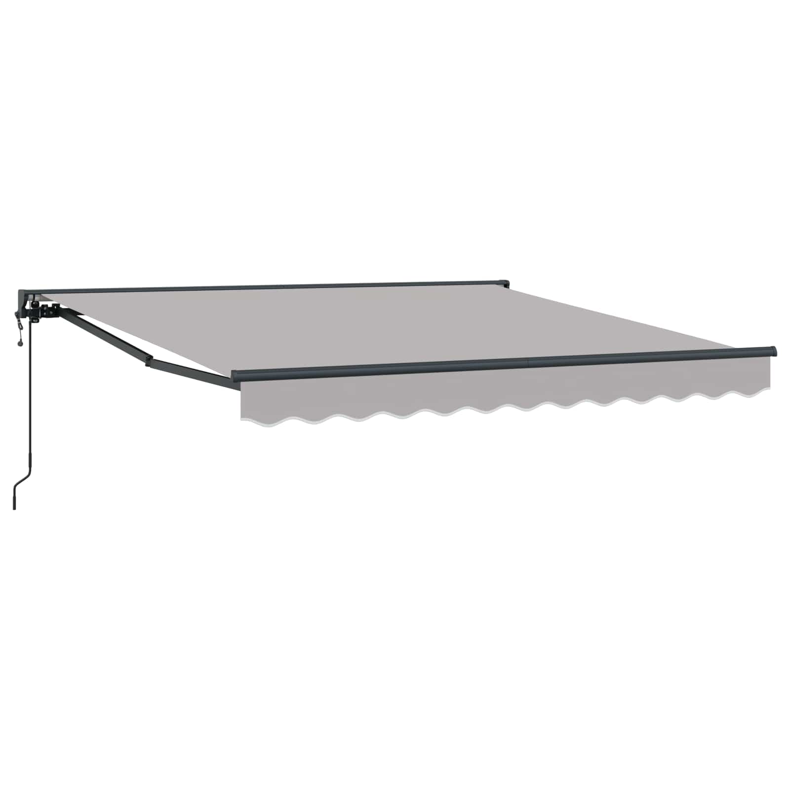 Okvir tende Svijetlo siva 350 x 250 cm Poliester s PU premazom