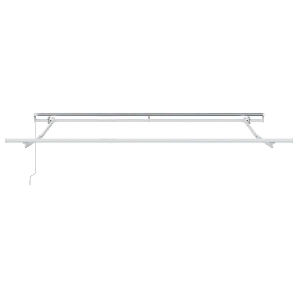 Skrovita tenda Crvena 350 x 250 cm Poliester i aluminij