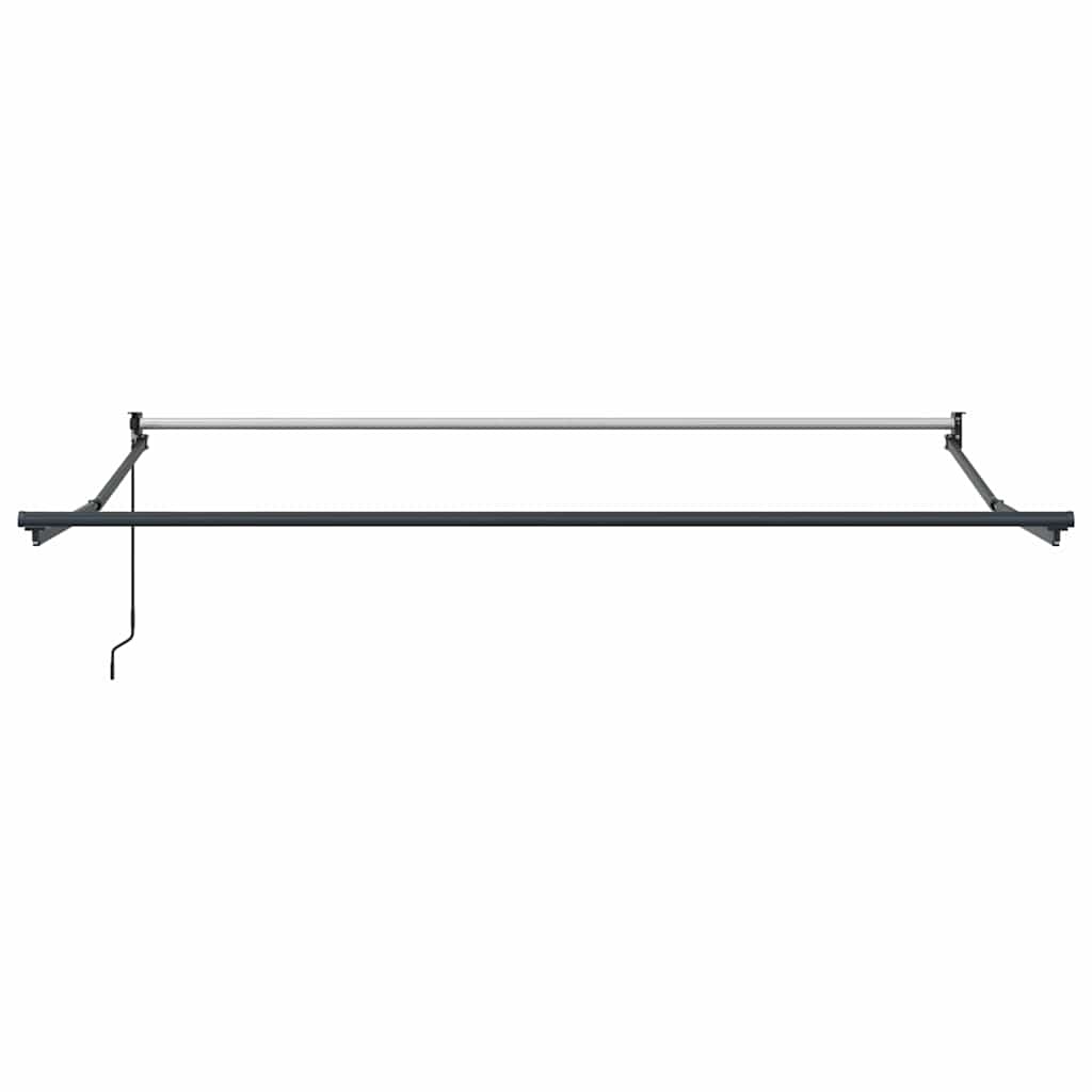Skrovita tenda Crvena 350 x 250 cm Poliester i aluminij