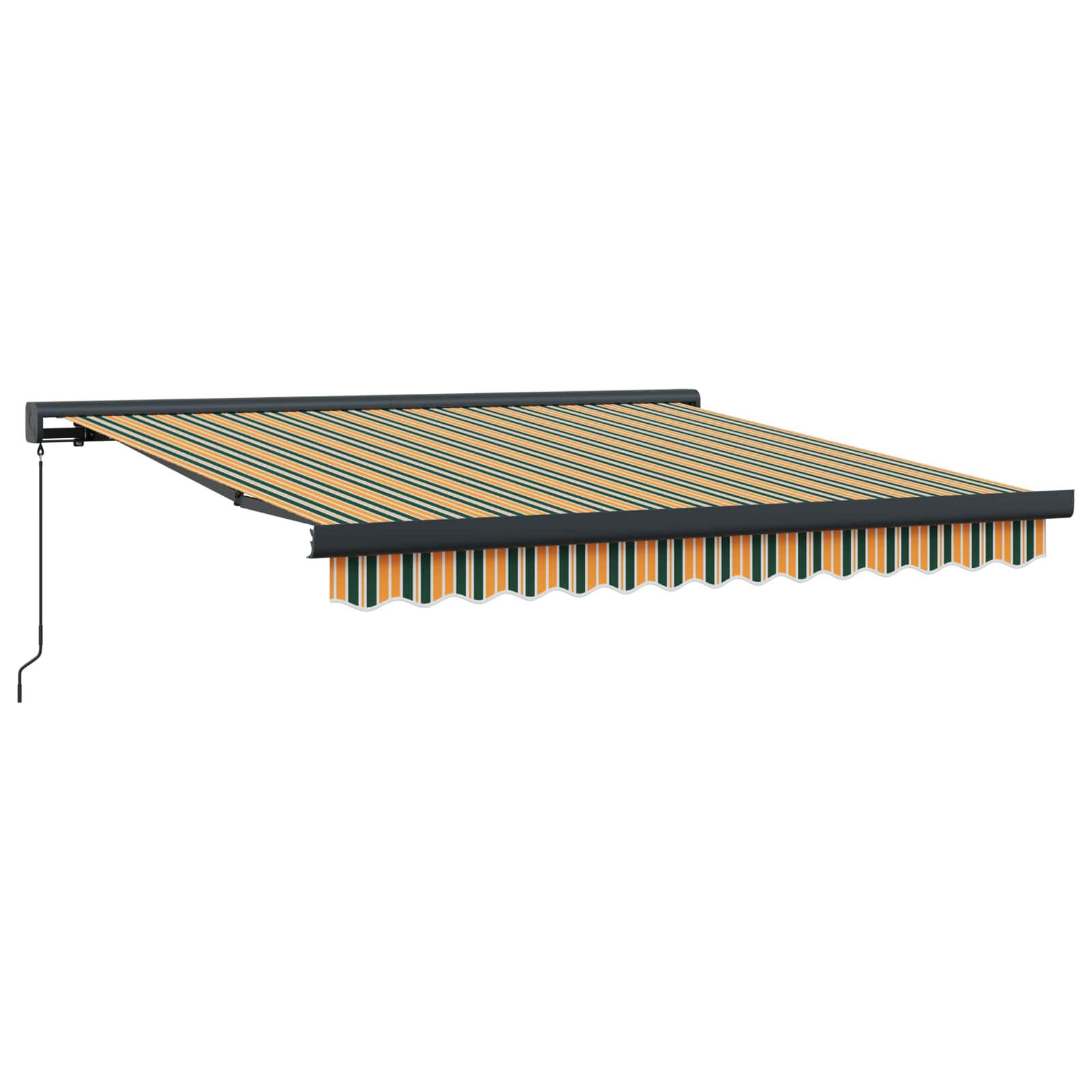Povlačivi tende Šareni 350 x 250 cm Platno i Aluminij