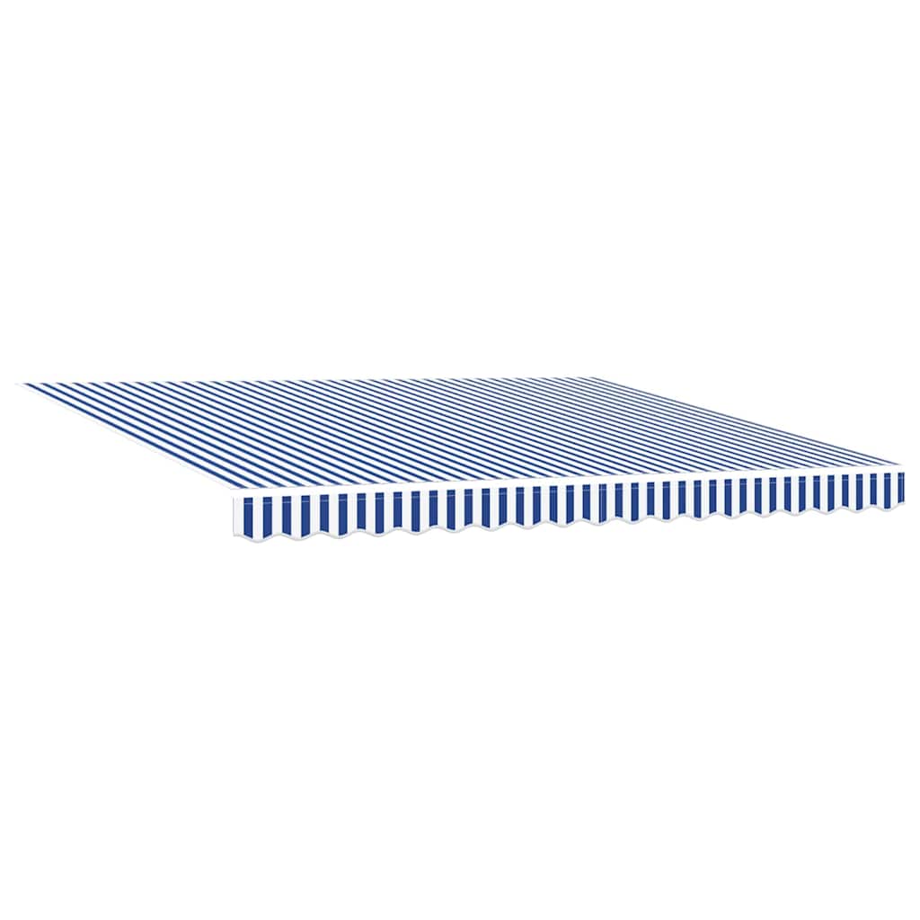 Okvir tende Plava i bijela 400 × 300 cm Poliester s PU premazom