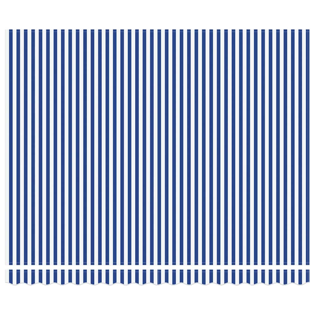 Okvir tende Plava i bijela 400 × 300 cm Poliester s PU premazom