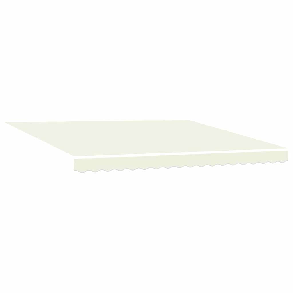 Skrovita tenda Krema 400 × 300 cm Poliester i aluminij