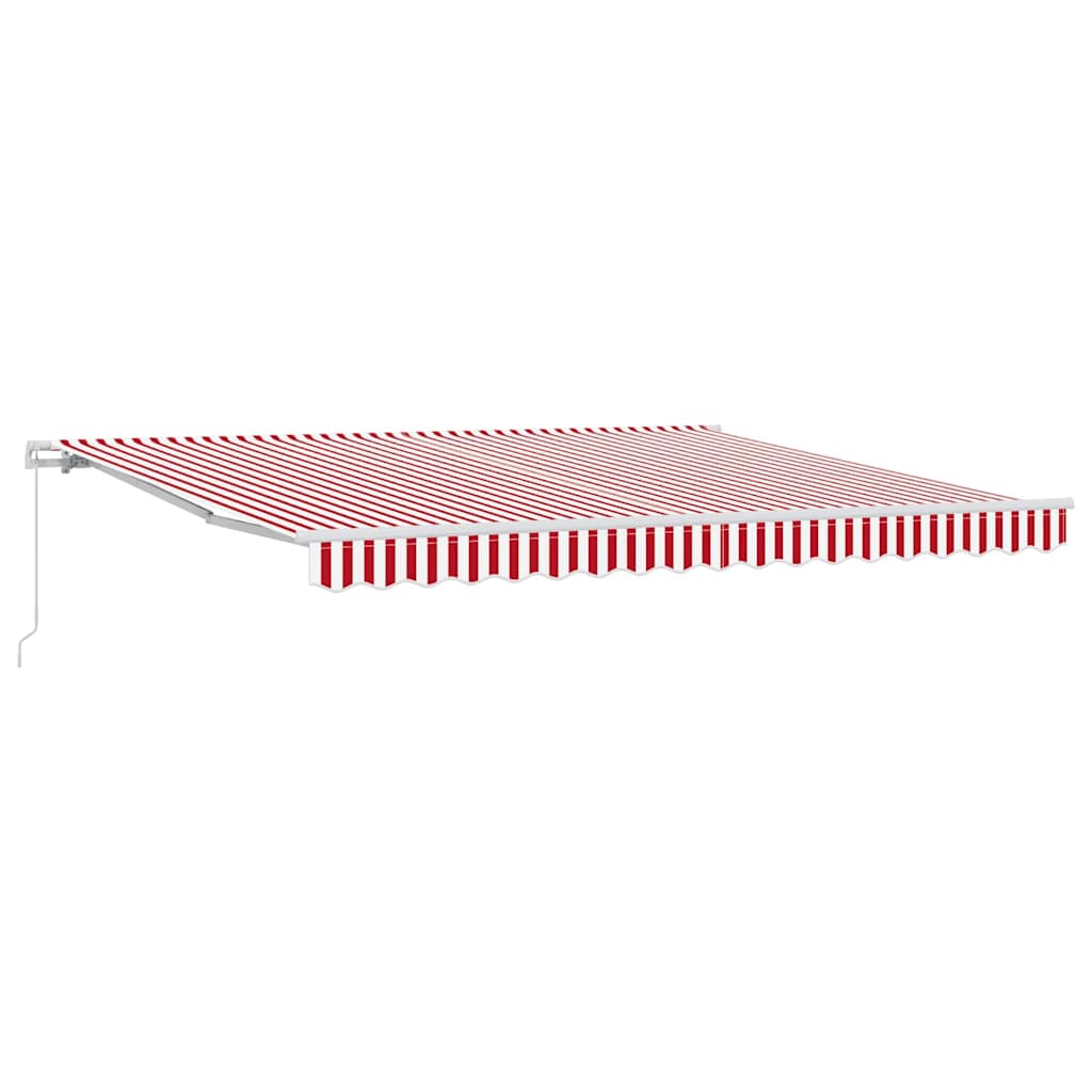 Skrovita tenda Crvena i bijela 400 × 300 cm