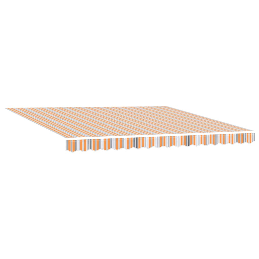 Skrovita tenda Šareni 400 × 300 cm Poliester i aluminij