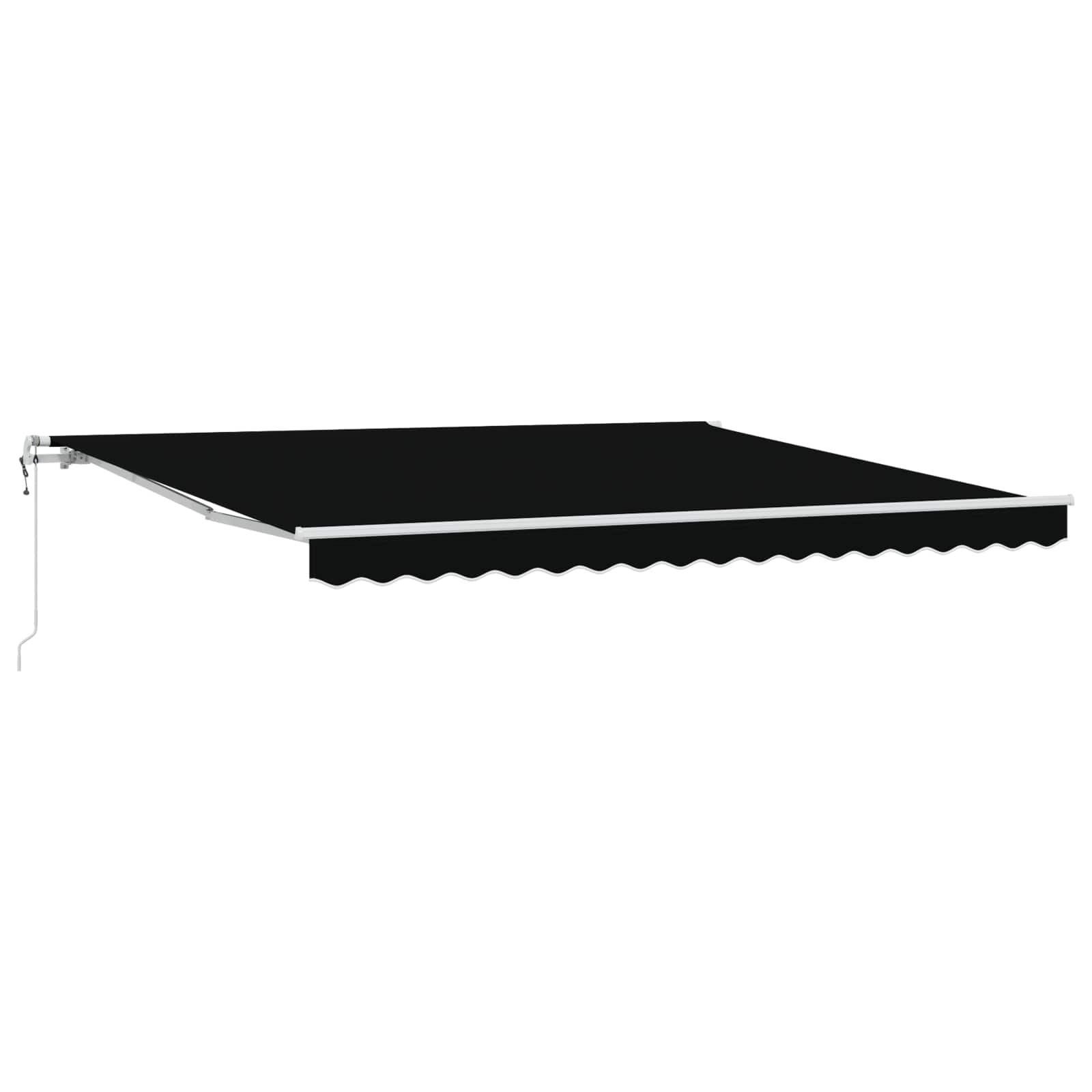 Električna retraktabilna tenda Crna 400 × 300 cm