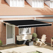 Povlačivi tende Crna 400 × 300 cm 100% Poliester i Aluminij