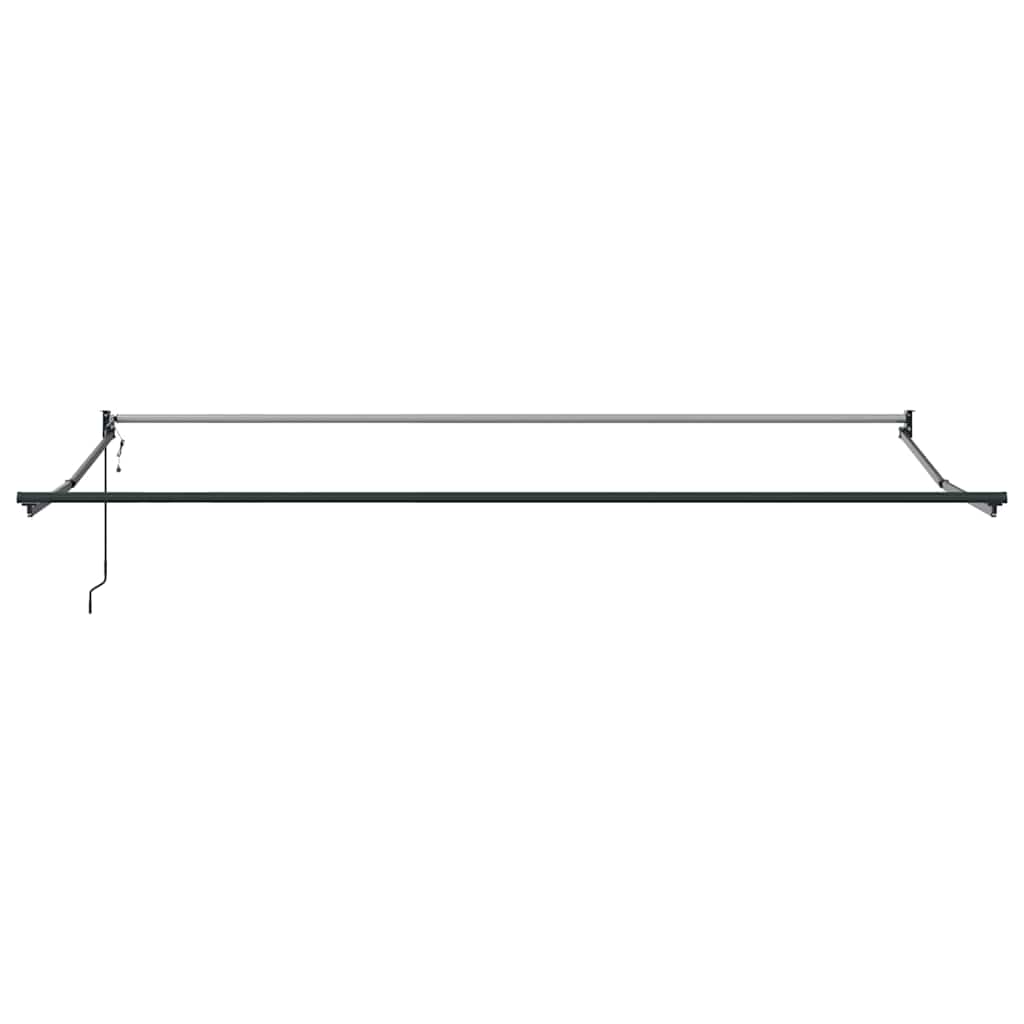 Skrovita tenda Bež 400 × 300 cm Poliester i aluminij