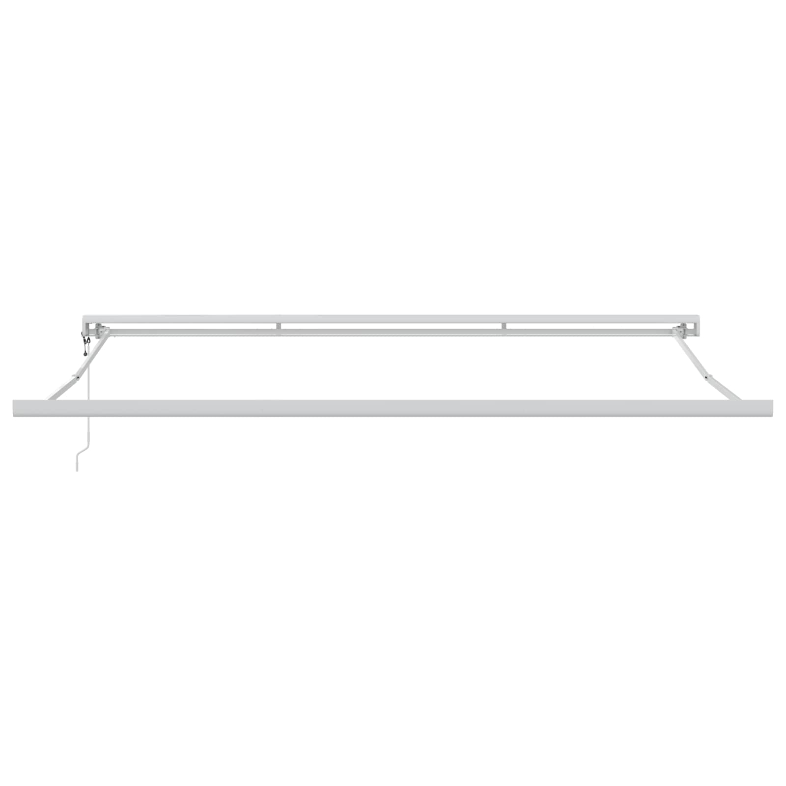 Skrovita tenda Bež 400 × 300 cm Tkanina i Metal
