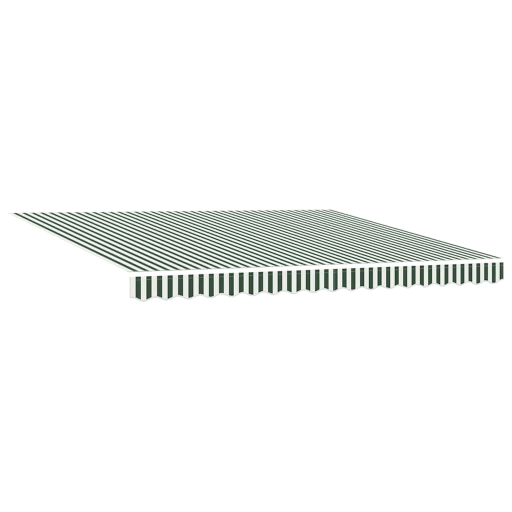 Povlačivi tende Zelena i bijela 400 × 300 cm