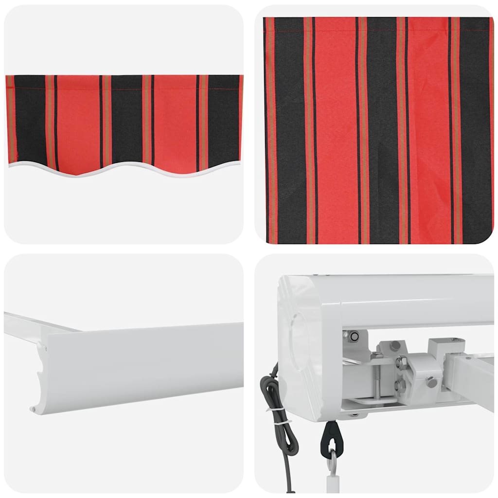 Skrovita tenda Žuta i narančasta 400 × 350 cm Poliester i čelik