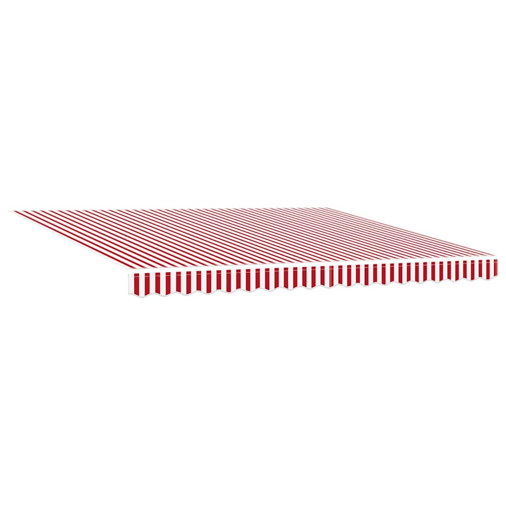 Skrovita tenda Crvena i bijela 400 ×350 cm tkanina