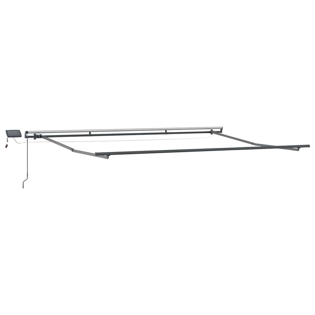 Skrovita tenda S LED lampica Šareni 400 ×350 cm tkanina