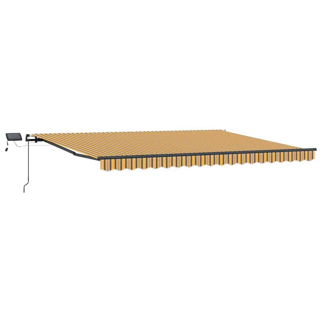 Skrovita tenda S LED lampica Šareni 400 ×350 cm tkanina