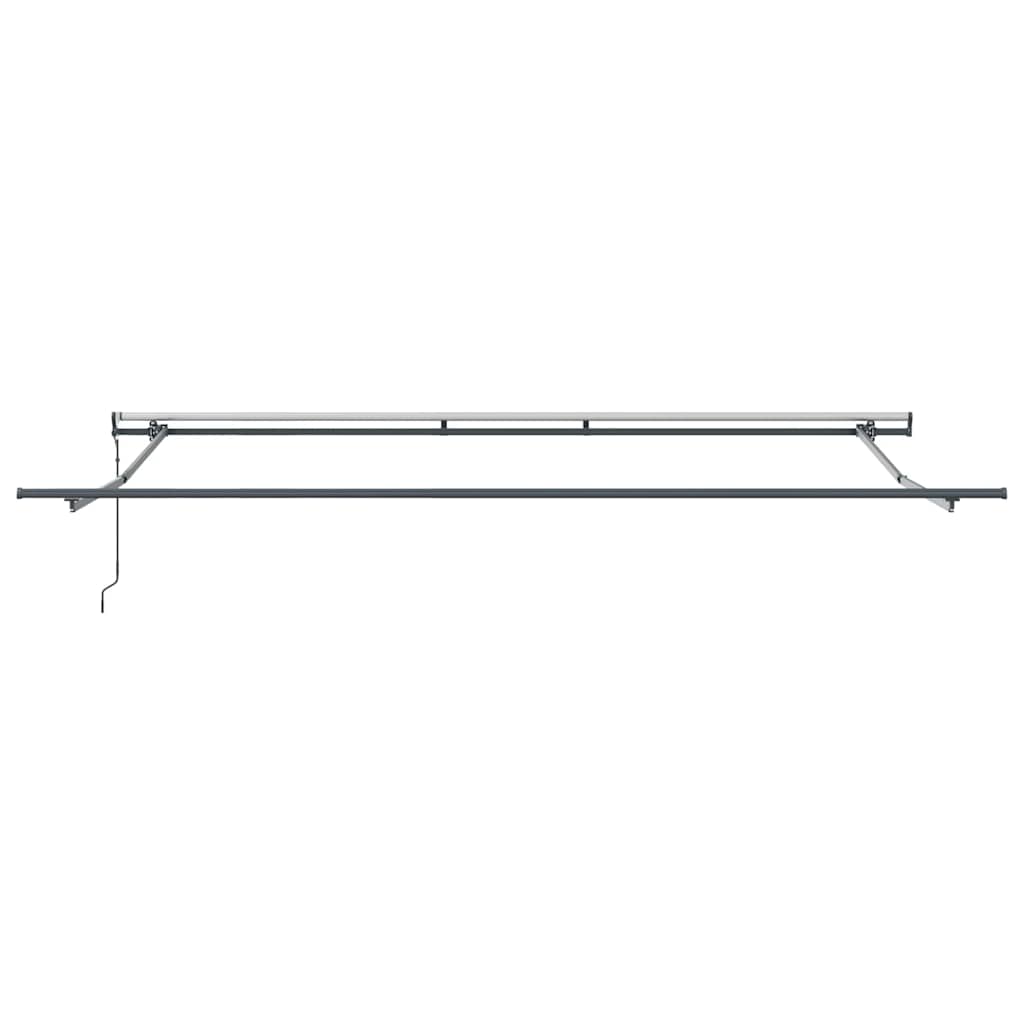 Skrovita tenda Bijelo 400 × 350 cm Tkanina i Aluminij