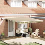 Skrovita tenda s Zelena i žuta 400 ×350 cm tkanina