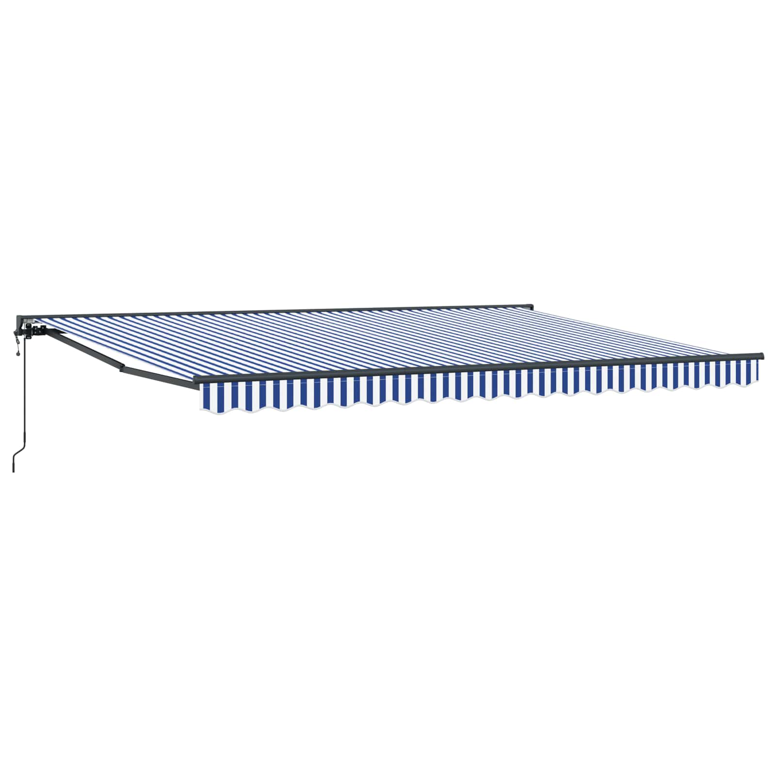 Okvir tende Plava i bijela 450 × 300 cm Poliester s PU premazom