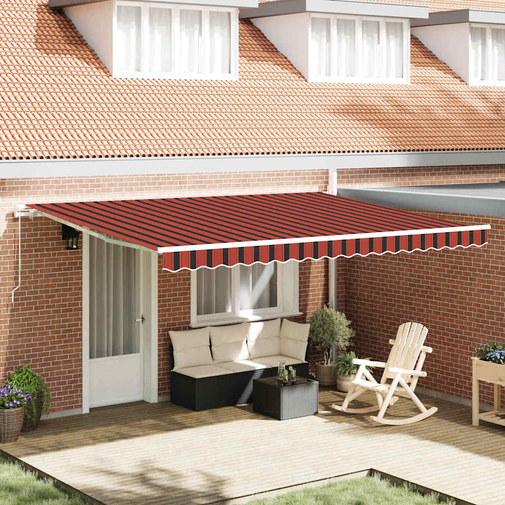 Nadstrešnica Narančasta i smeđa 450 x 300 x 165 cm