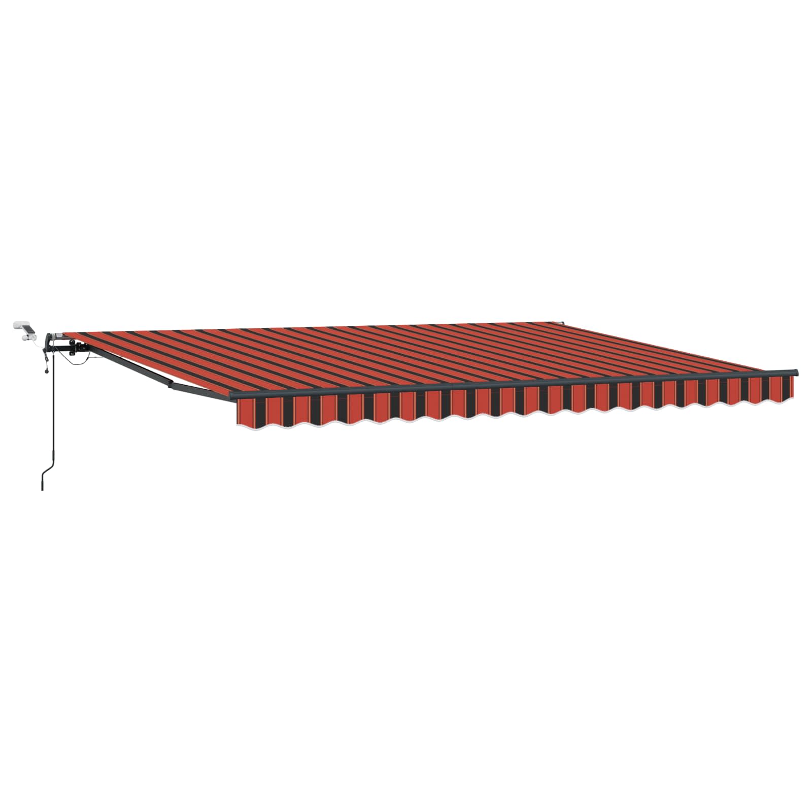 Tkanina za tende s narančasta i smeđa 450 × 300 cm Poliester