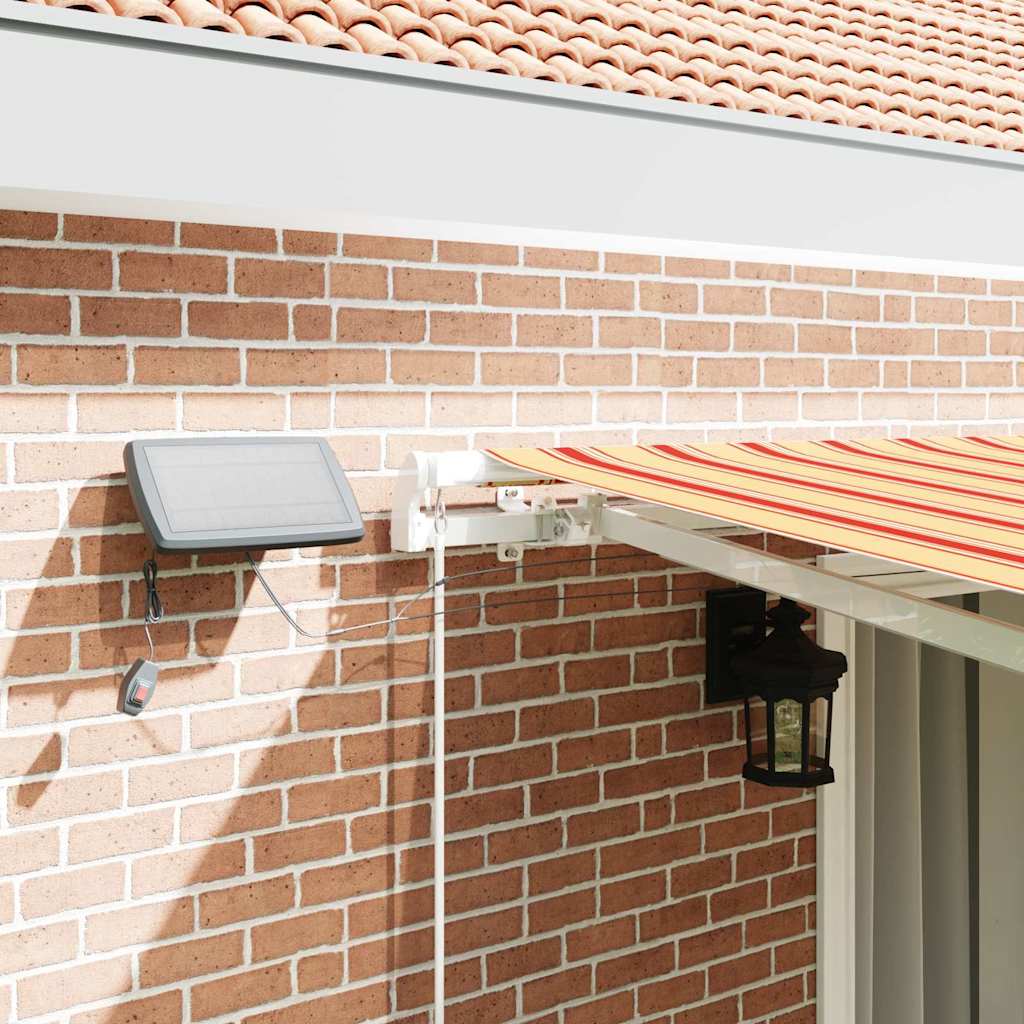 Skrovita tenda s žuta i narančasta 450 ×300 cm tkanina