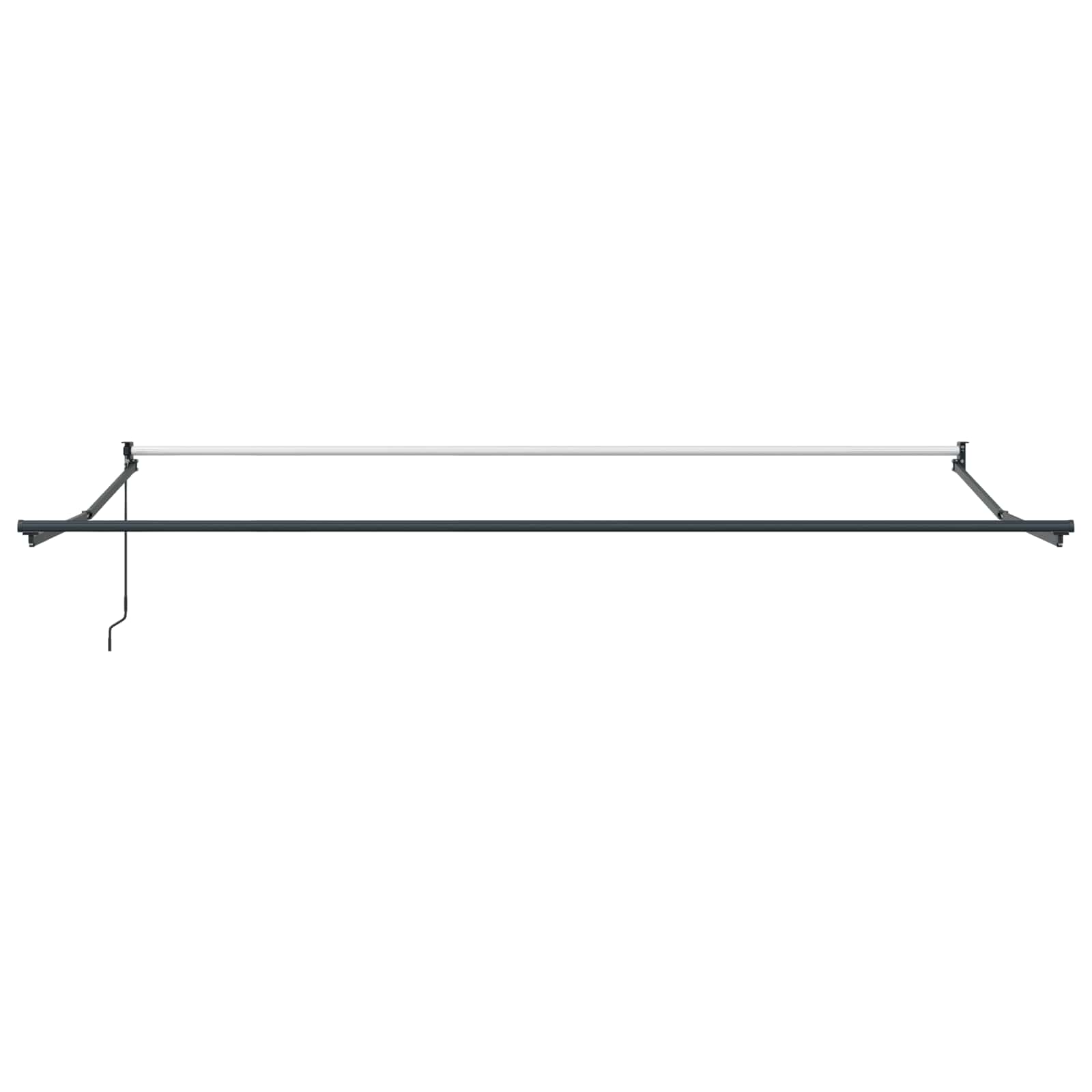 Skrovita tenda Šareni 450 × 300 cm Poliester i aluminij
