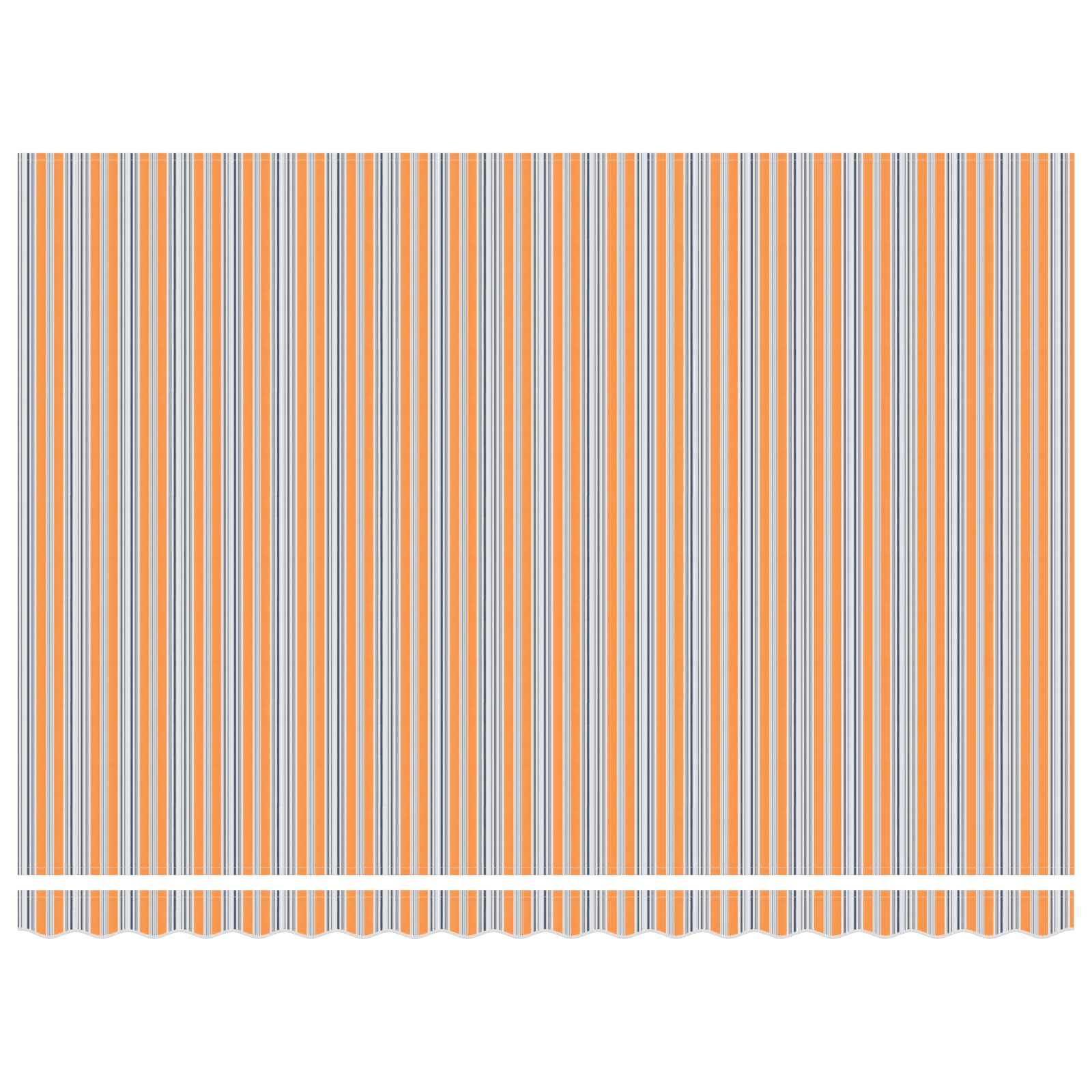 Skrovita tenda Šareni 450 × 300 cm Poliester i aluminij