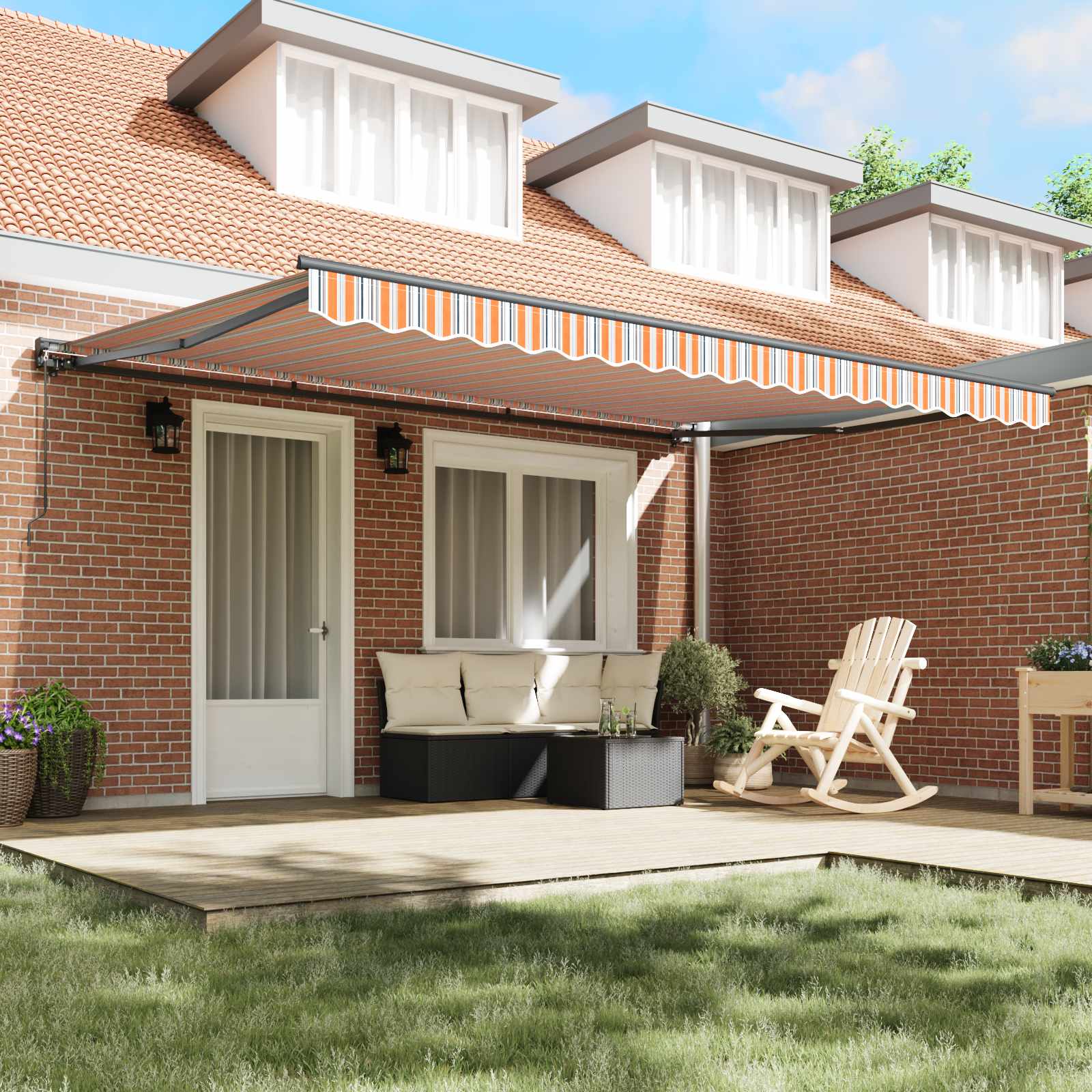 Okvir tende Plava i Narančasta 450 × 300 cm