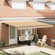 Povlačivi tende Šareni 450 × 300 cm Tkanina i Aluminij