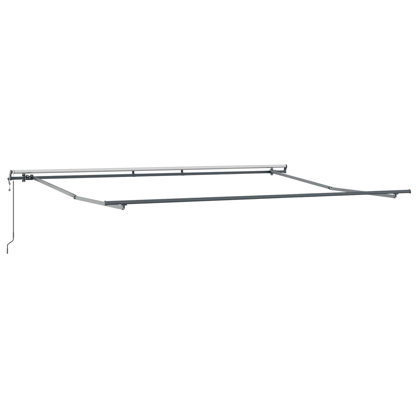 Povlačivi tende Šareni 450 × 300 cm Tkanina i Aluminij