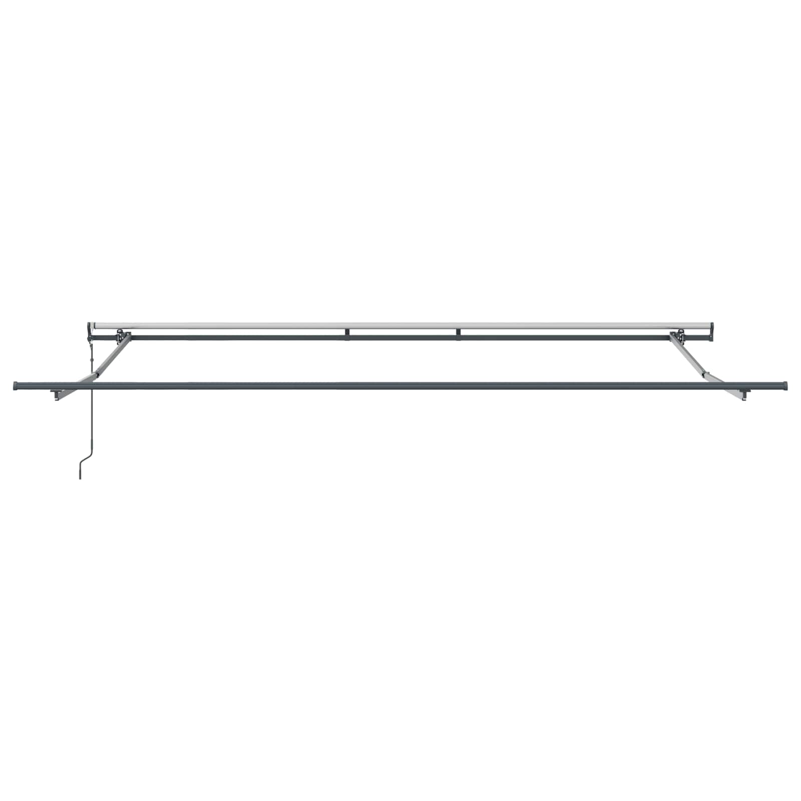 Povlačivi tende Šareni 450 × 300 cm Tkanina i Aluminij
