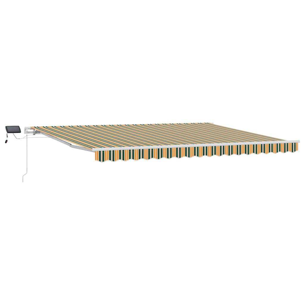 Povlačivi tende Zelena i žuta 450 × 300 cm Tkanina i Aluminij