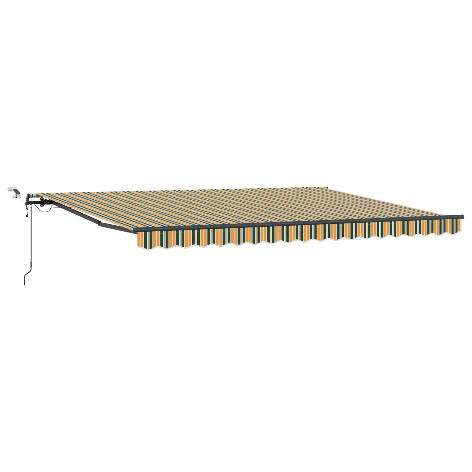 Povlačivi tende Zelena i žuta 450 × 300 cm Poliester
