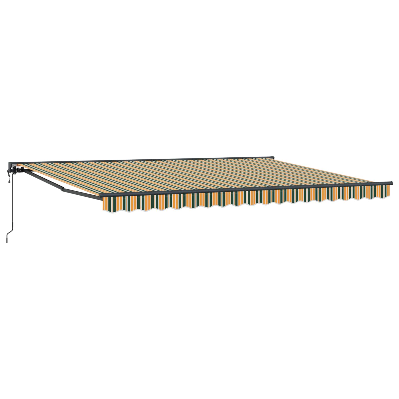 Okvir tende Zelena i žuta 450 × 300 cm Poliester s PU premazom