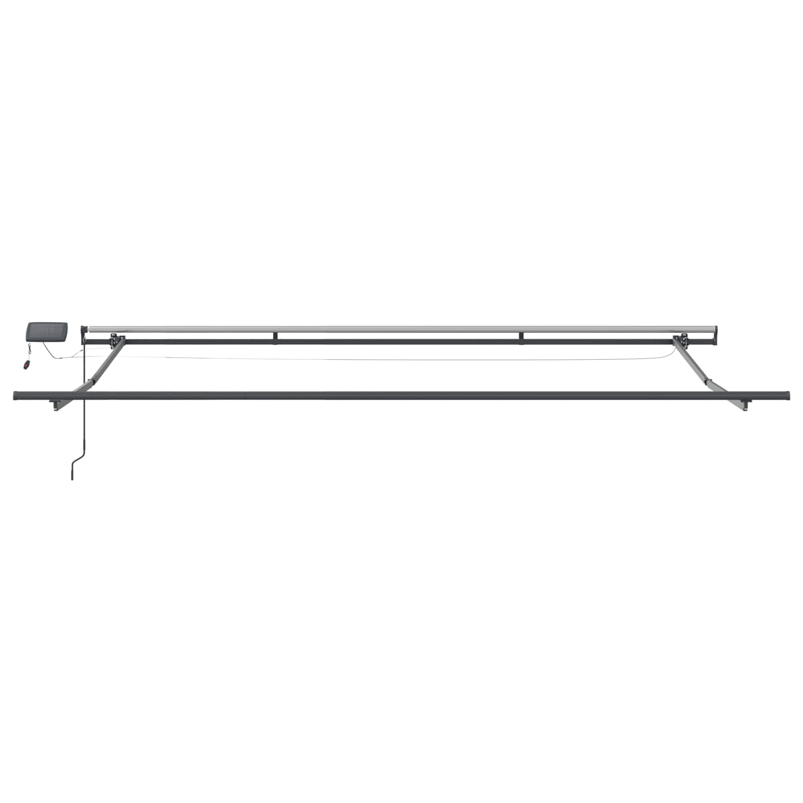 Skrovita tenda Zelena i bijela 450 ×300 cm tkanina