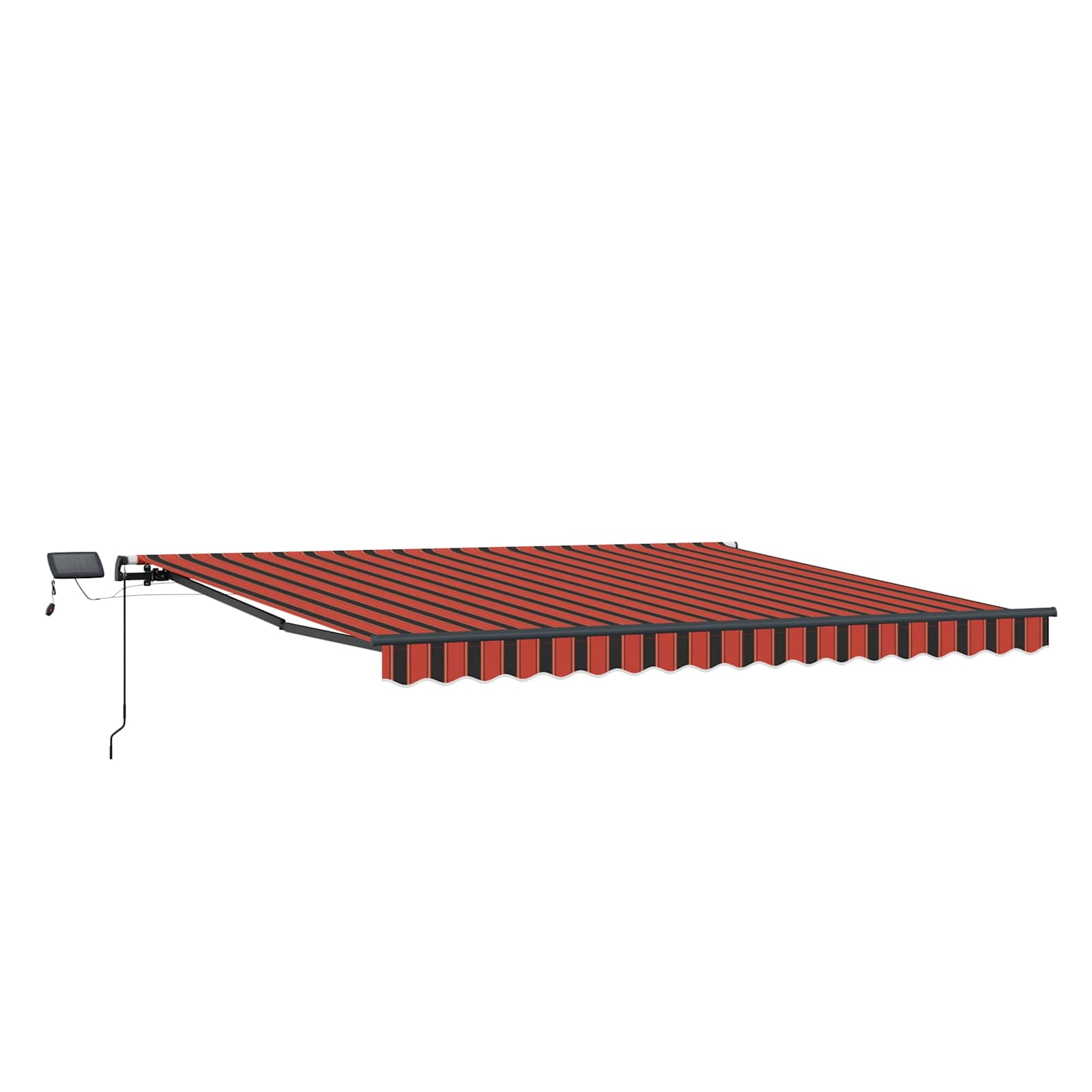Skrovita tenda narančasta i smeđa 450 ×350 cm tkanina