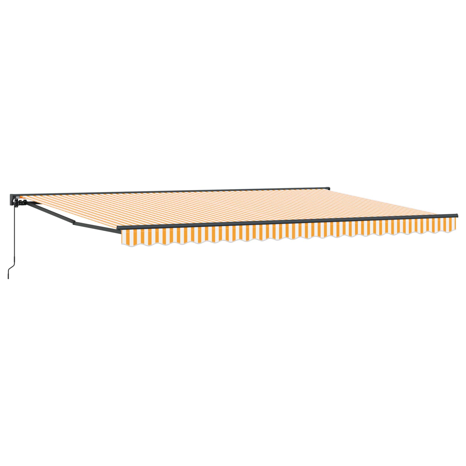 Okvir tende Žuta i bijela 500 × 300 cm Poliester s PU premazom