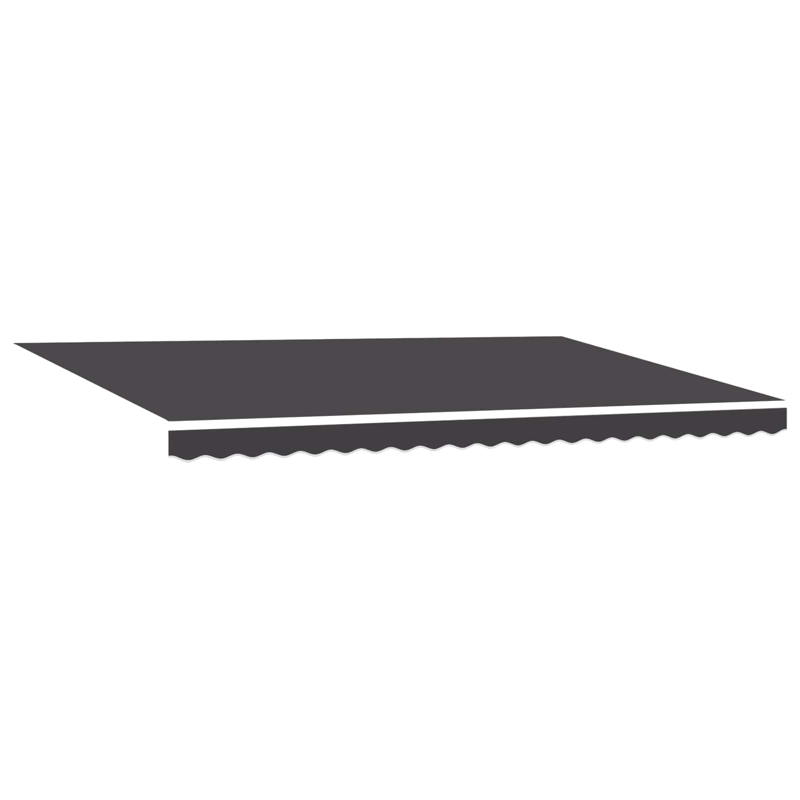 Okvir tende Antracit 500 × 300 cm Poliester s PU premazom