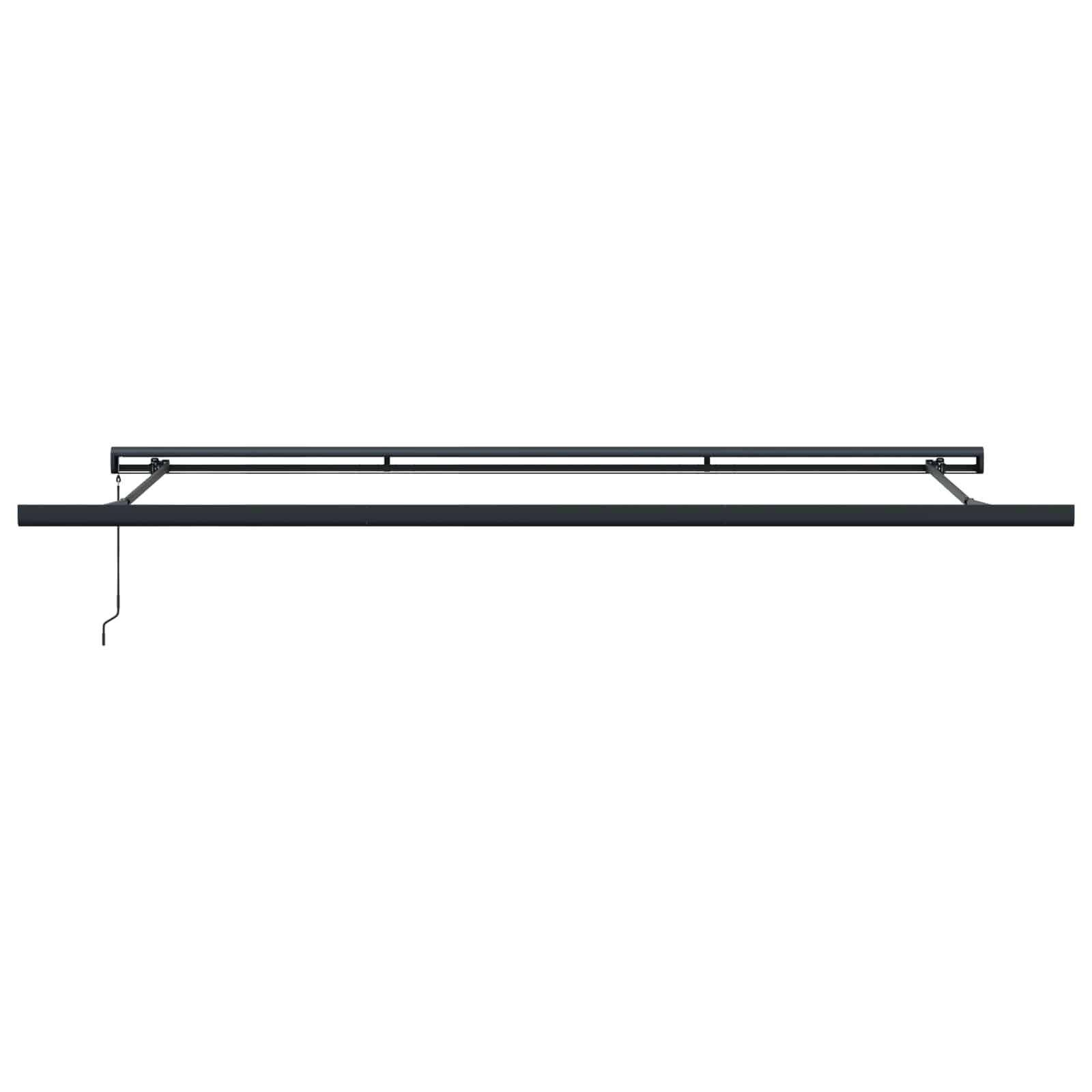 Skrovita tenda Bež 500 × 300 cm Tkanina i Metal