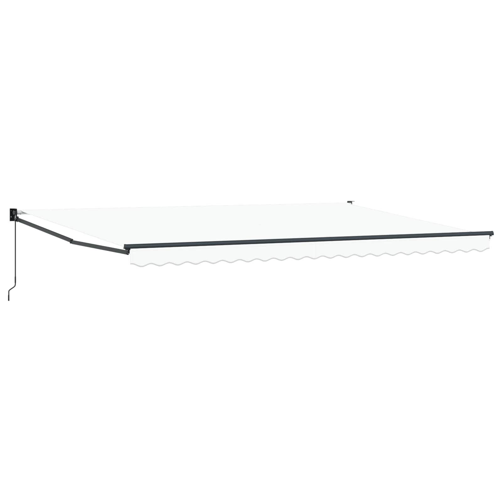 Nadstrešnica Bijelo 500 × 300 cm Poliester i metal