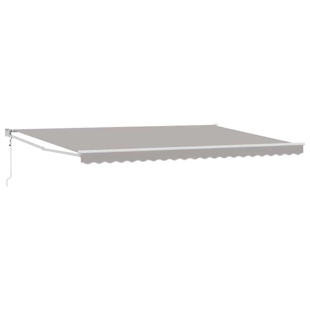 Nadstrešnica Svijetlo siva 500 x 300 x 165 cm Poliester i metal