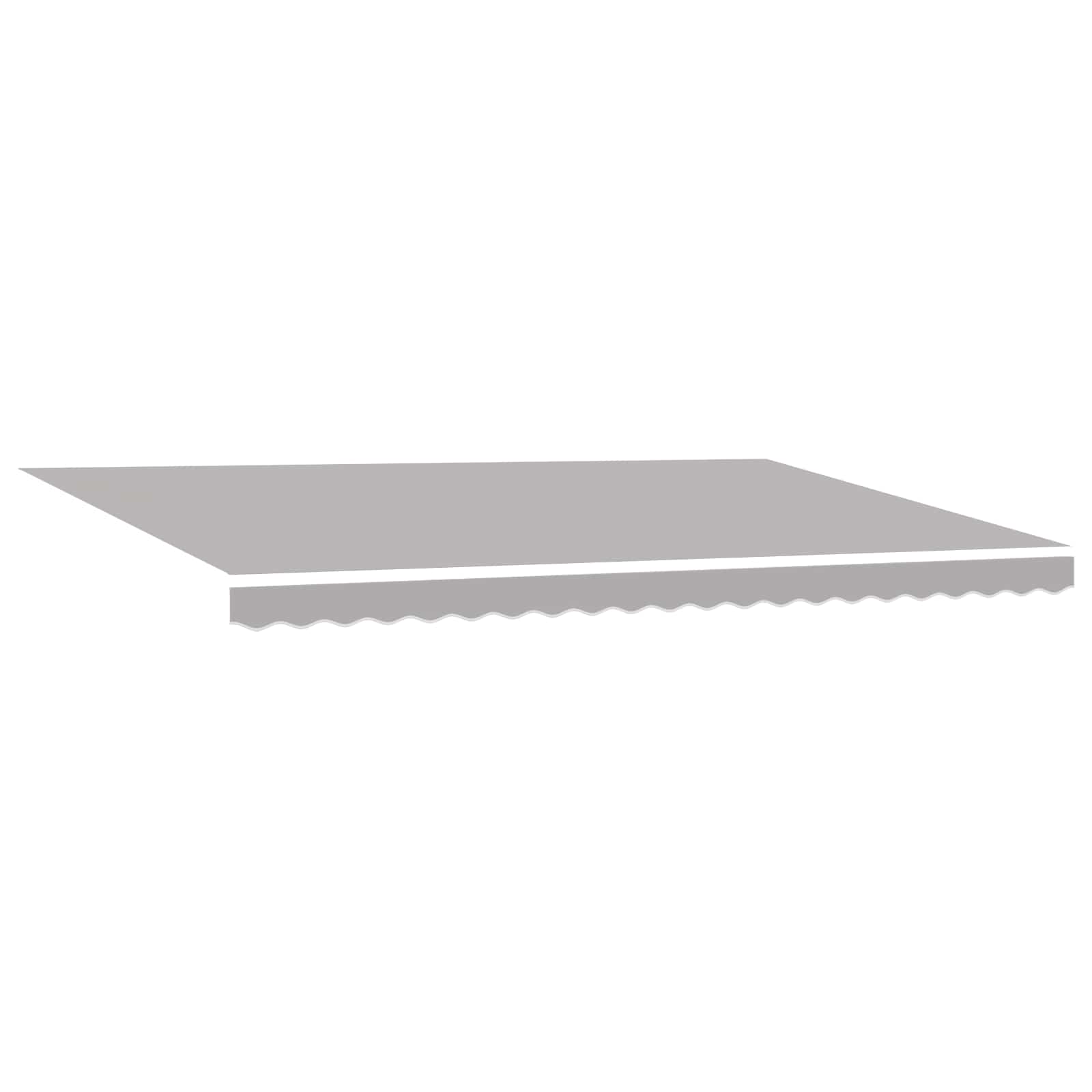 Okvir tende Svijetlo siva 500 × 300 cm Poliester s PU premazom