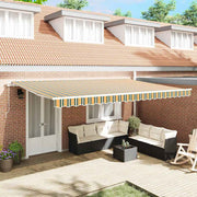 Povlačivi tende Šareni 500 × 300 cm Poliester i aluminij