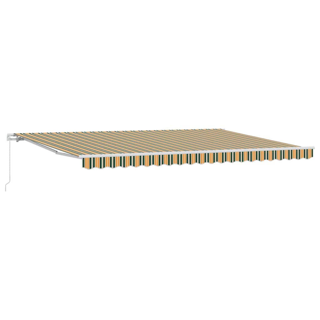 Povlačivi tende Šareni 500 × 300 cm Poliester i aluminij