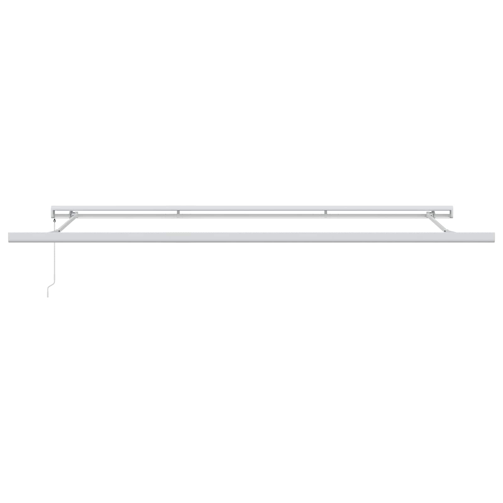 Skrovita tenda Zelena i bijela 500 × 300 cm Tkanina i Metal