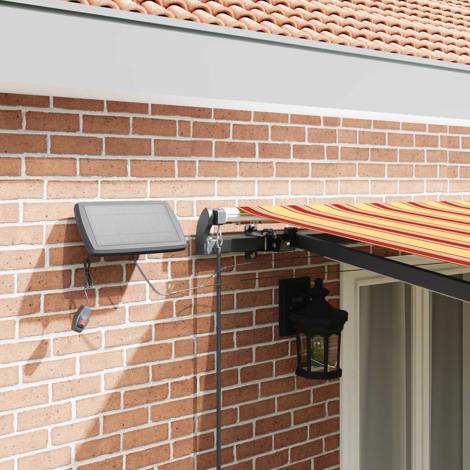 Skrovita tenda žuta i narančasta 500 ×350 cm tkanina