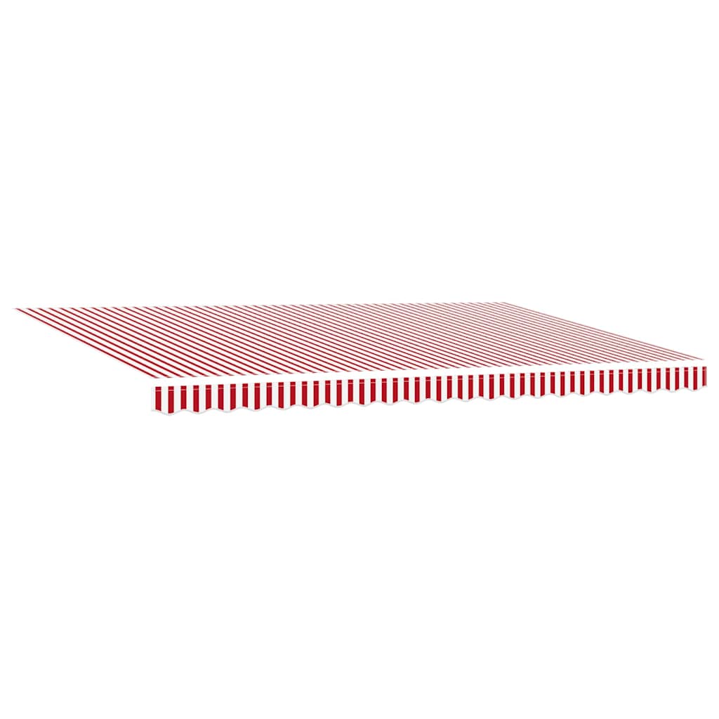 Skrovita tenda Crvena i bijela 500 × 350 cm