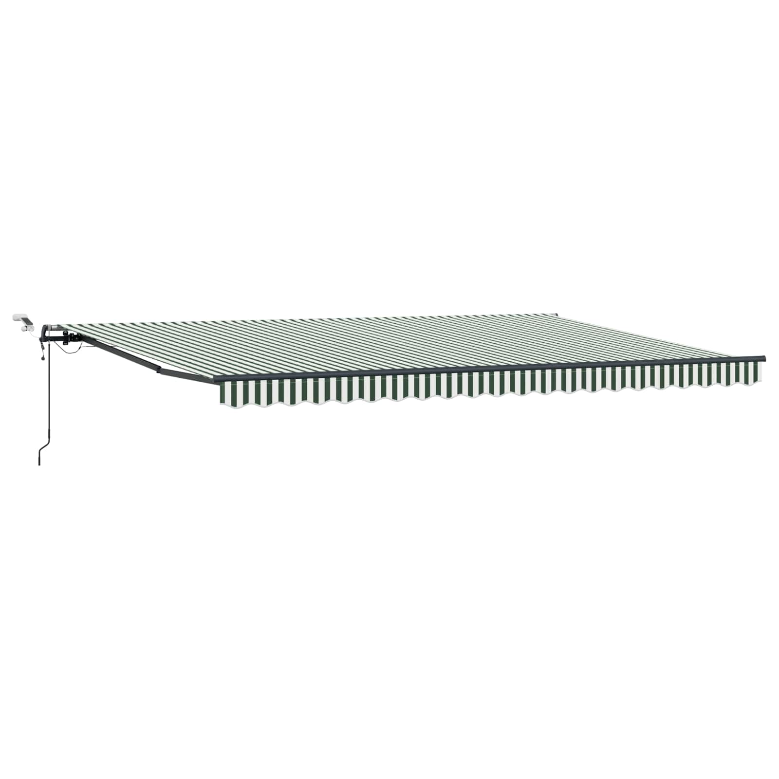 Tkanina za tende s Zelena i bijela 500 × 350 cm Poliester