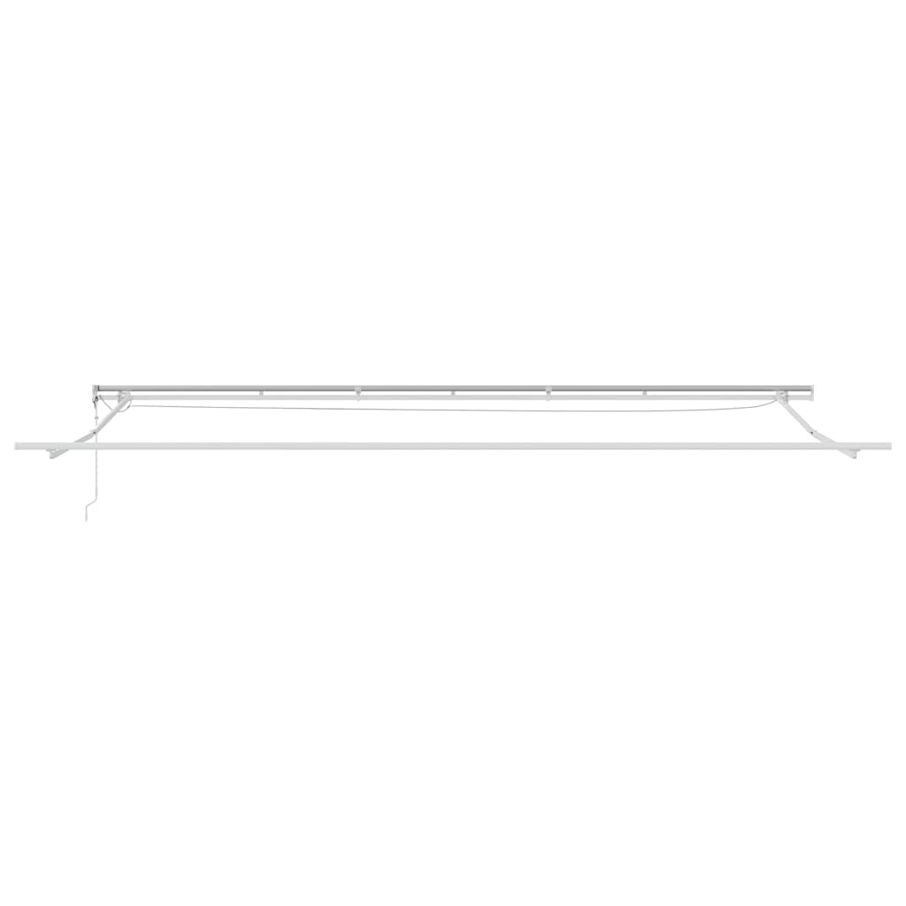 Skrovita tenda Bijelo 600 × 300 cm Poliester i metal