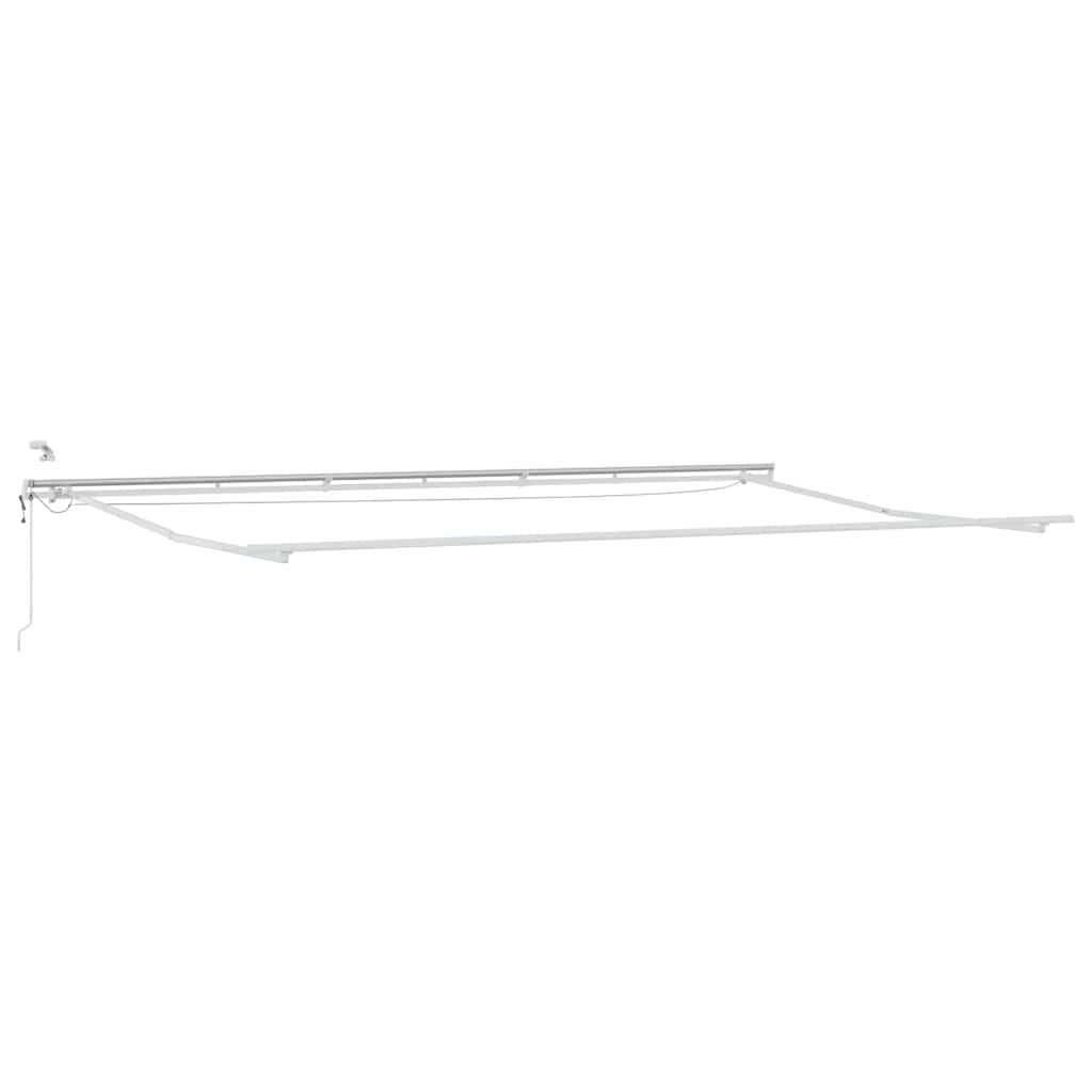 Skrovita tenda Svijetlo siva 600 × 300 cm Poliester i metal